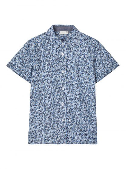 Skjorte kort arm – Skjorter og vester blå skjorte kort arm  – Mio Trend