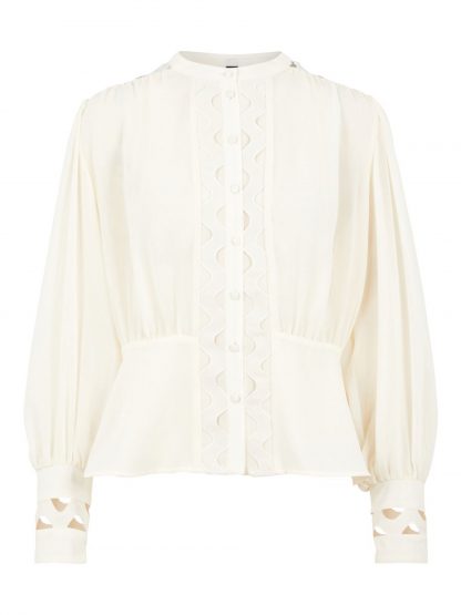 Bluse blonder Yas – Y.A.S off white bluse Uniq – Mio Trend