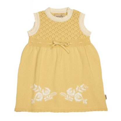 Gul kjole Memini – Memini Hedda gul strikkekjole – Mio Trend