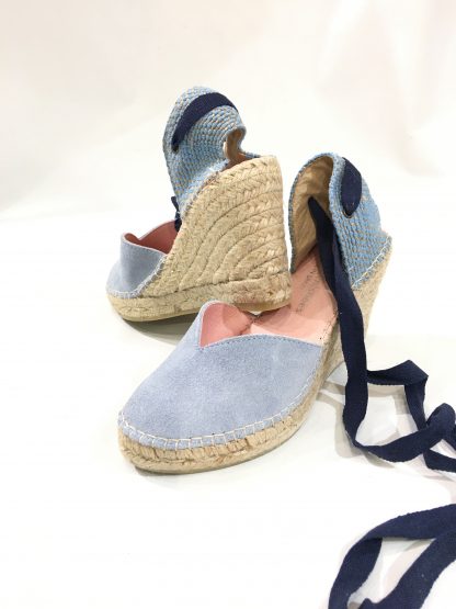 Blå sandaler kilehel – Copenhagen Shoes blå espadrillos Keila – Mio Trend