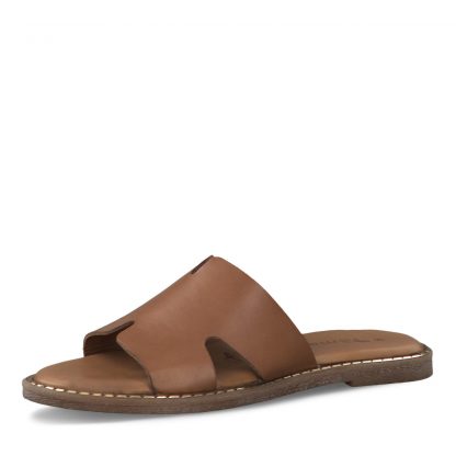 Brune sandaler Tamaris – Tamaris brun sandal i skinn – Mio Trend