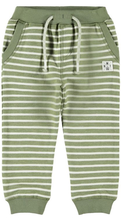 Grønn bukse striper – Name It grønn stripete bukse Fariko – Mio Trend