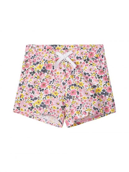 Rosa shorts barn – Shorts shorts med blomster – Mio Trend