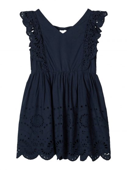 Marineblå kjole barn – Name It marineblå kjole Felicity – Mio Trend