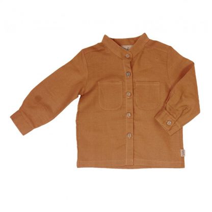 Memini linskjorte gutt – Memini Konrad brun linskjorte – Mio Trend