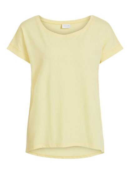 Gul t-skjorte Vila – Vila gul t-skjorte Dreamers – Mio Trend