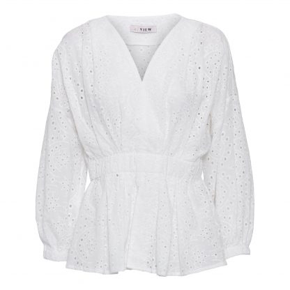 Hvit blondebluse A-View – A-View hvit blondebluse Falke – Mio Trend