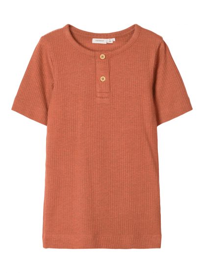 Name It t-skjorte viskose – T-skjorter rustrød t-skjorte Jillie – Mio Trend