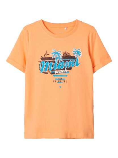 Oransje t-skjorte Name I – T-skjorter oransje t-skjorte Vux – Mio Trend