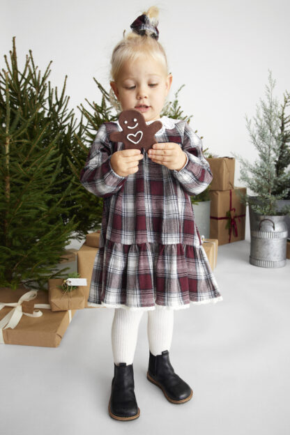 Søskenkjole julekjole – Penklær til jul rutetet kjole Ralou Mini – Mio Trend