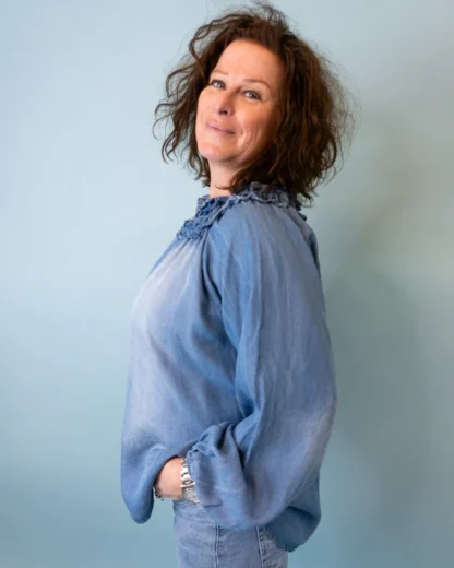 Belle blouse, denim - Image 3