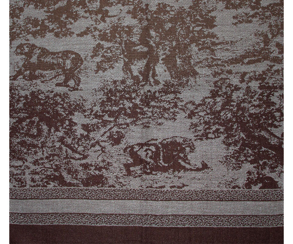 Skjerf delikat mønster 65x200 brun - Image 2