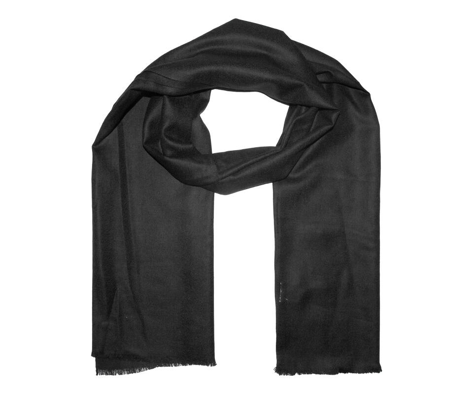 Intex Skjerf sort 100% ull – Mio Trend