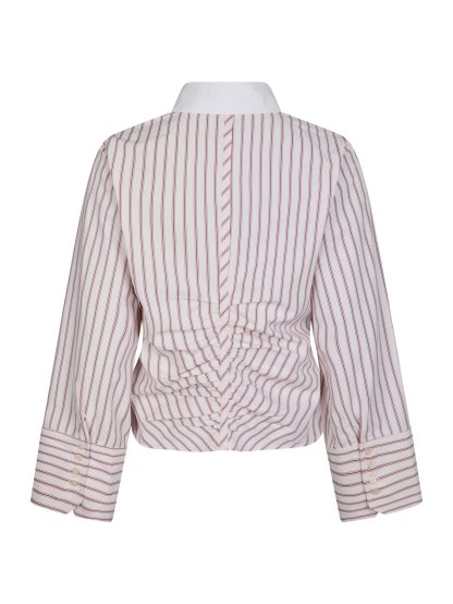 Francesca stripe shirt rose - Image 2
