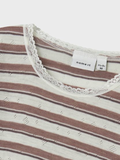 Nmfwang Wool Needle Ls Top Noos - Image 2