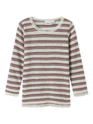 Nmfwang Wool Needle Ls Top Noos