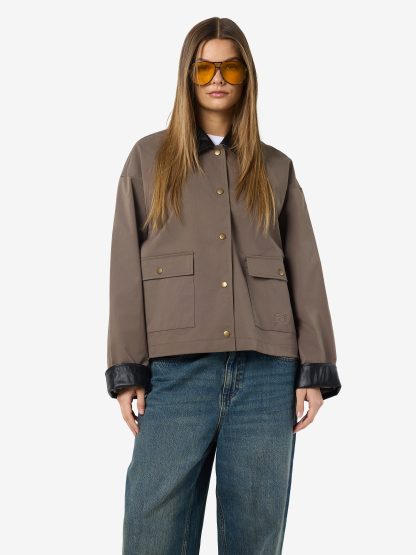 Nmnora Pu Collar Jacket Dd - Image 3