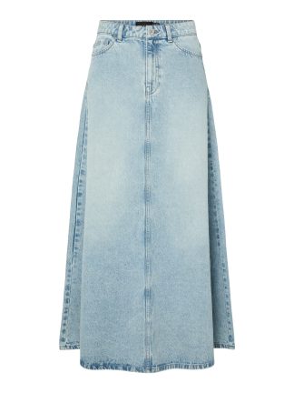 Pcjules Hw Wide Denim Skirt D2d Pp