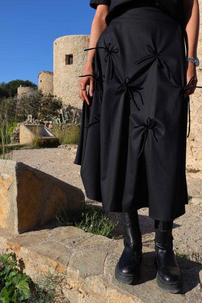 Siv-string-skirt,black - Image 3