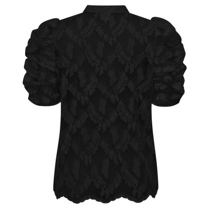 AnnGo Sofie blouse,Black - Image 2