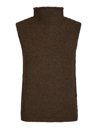 Odelia knit top,Brown melange
