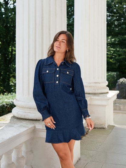 Nikko denim dress Blue - Image 4
