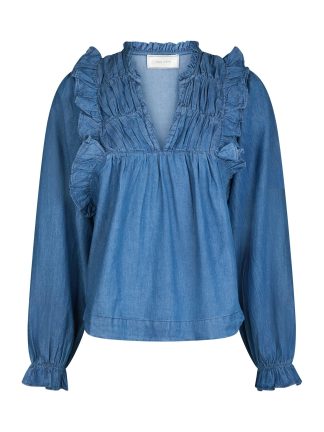 Janis denim blouse,blue