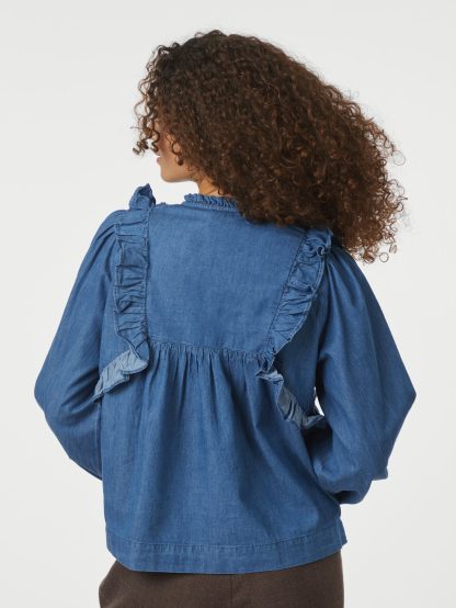 Janis denim blouse,blue - Image 3
