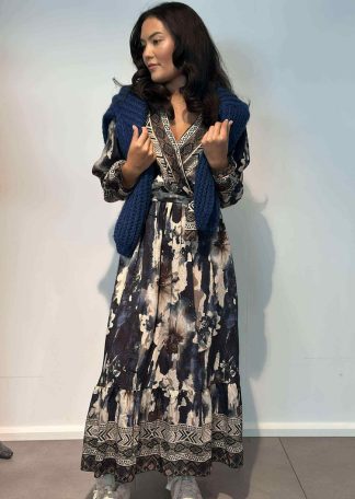 Zahra kjole marine