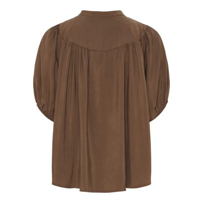 MdcMelodie blouse,Brown - Image 2
