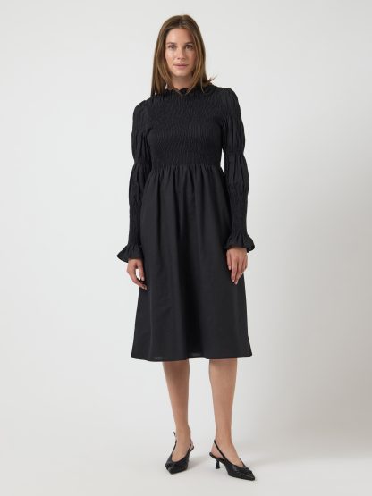 Yaschemma Ls Smock Midi Dress Noos - Image 3