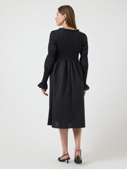 Yaschemma Ls Smock Midi Dress Noos - Image 4