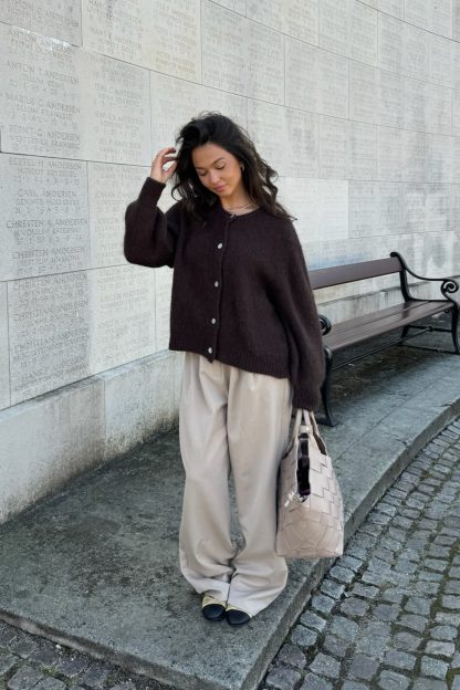 Ida cardigan Dark Brown - Image 2