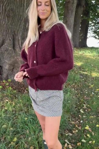 Ida cardigan Bordeaux