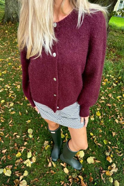 Ida cardigan Bordeaux - Image 3
