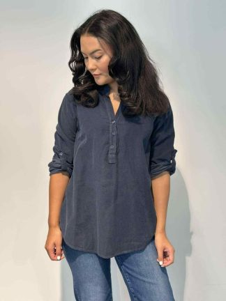 Cord skjorte bluse,Marine