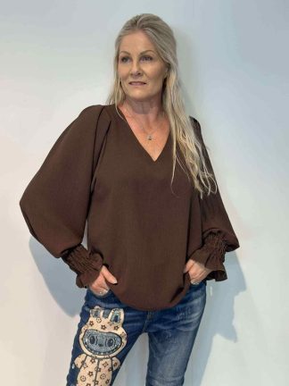 Laila bluse Brun