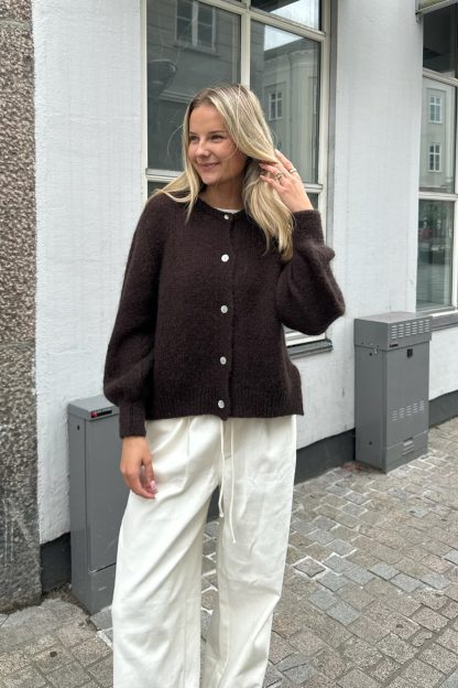 Ida cardigan Dark Brown - Image 4