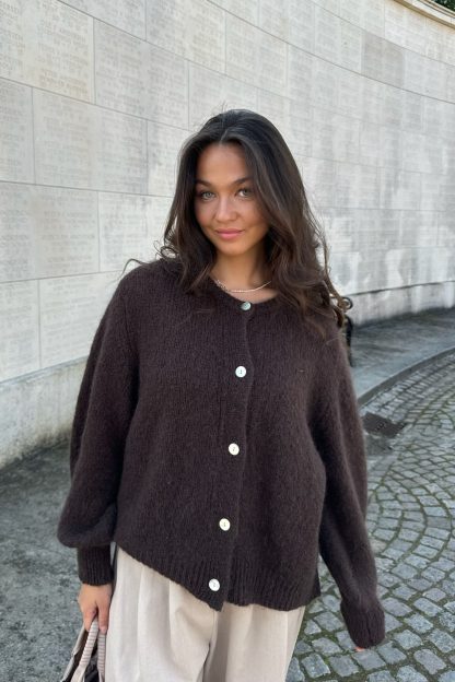 Ida cardigan Dark Brown - Image 5