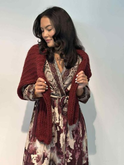 Zahra kjole vinrød - Image 2