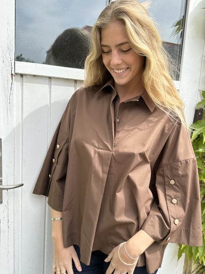 Klara shirt Brown - Image 2