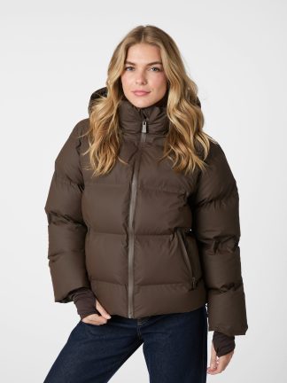 Fox Puffer  Jacket,Brown