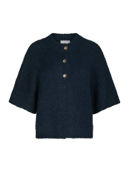 Benuta fluffy knit cardigan Navy - Image 2