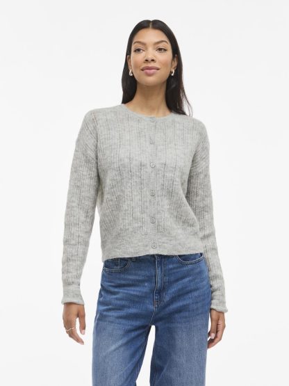 VIPRETTY O-NECK POINTELLE CARDIGAN - Image 2