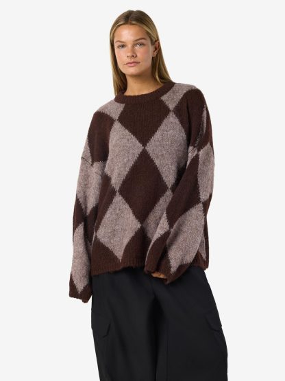 Nmsutton L/s Argyle Oversize Knit - Image 6
