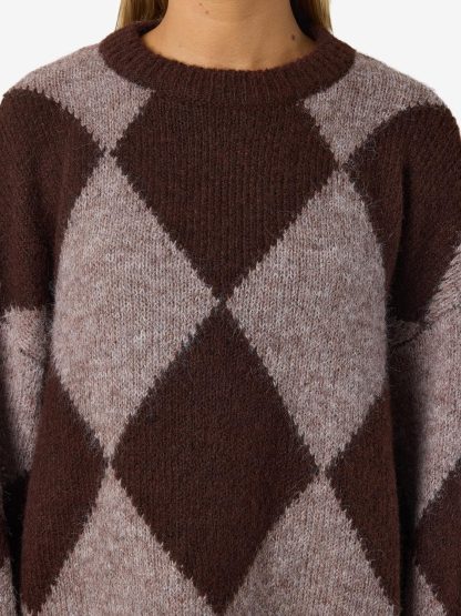 Nmsutton L/s Argyle Oversize Knit - Image 5