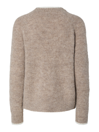 Pcivy Ls O-Neck Contrast Knit Noos Bc - Image 4