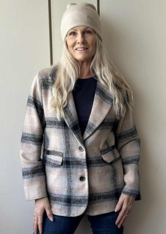 Karo blazer Beige