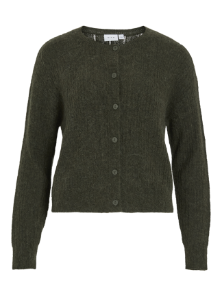 VIPRETTY O-NECK POINTELLE CARDIGAN
