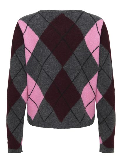 Jdyrue Life L/s Check Cardigan Knt - Image 2